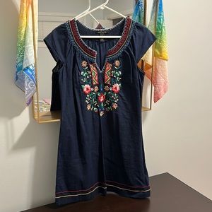 Lucky Brand embroidered dress